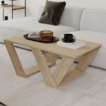 Τραπεζάκι σαλονιού "TRIANGLE" σε χρώμα σονόμα 110x60x40 - Image 4