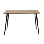 Τραπέζι "VALSE" MDF sonoma-μαύρο 140x80x76εκ - Image 2