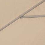 Ομπρέλα στρόγγυλη από αλουμίνιο/ύφασμα σε εκρού χρώμα Φ3μ - Image 3