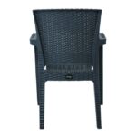 Πολυθρόνα κήπου "BOCA" από PP σε χρώμα ανθρακί 57,5x59,5x86 - Image 4