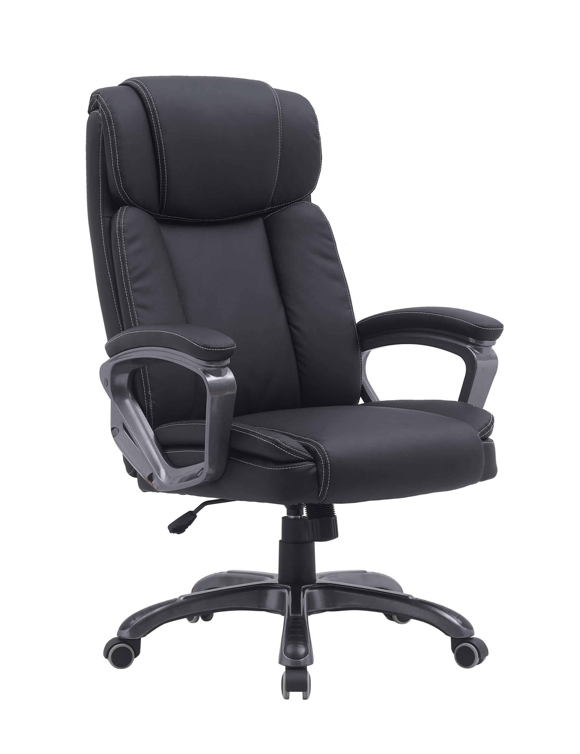 100-03334-scaled Πολυθρόνα γραφείου διευθυντή "DALIA" Premium Quality pu μαύρο 68x75x109/117 - Image 1