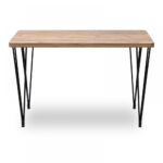 Τραπέζι "ΖΟΕ" από MDF/μέταλλο σε χρώμα ακακία/μαύρο 120x70x75 - Image 3