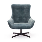 Πολυθρόνα ''Mirabel'' από ύφασμα σε μπλε χρώμα 81x85x99εκ - Image 2