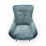 Πολυθρόνα ''Mirabel'' από ύφασμα σε μπλε χρώμα 81x85x99εκ - Image 4