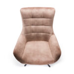 Πολυθρόνα ''Mirabel'' από ύφασμα σε μπεζ-γκρι χρώμα 81x85x99εκ - Image 4