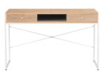 Γραφείο-κονσόλα με 2 συρτάρια Navona sonoma-λευκό 123x48x76 - Image 2