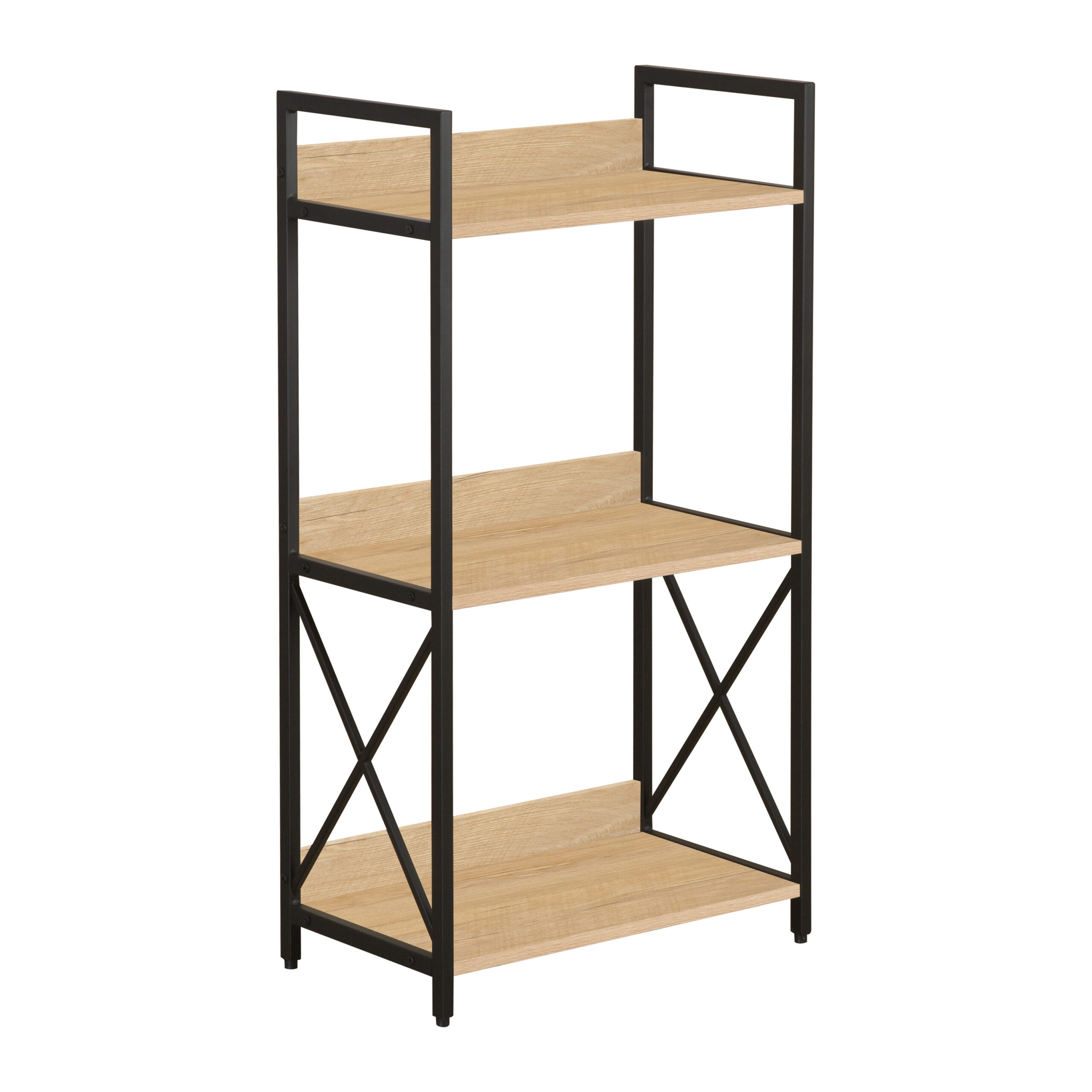 100-03464-scaled Βιβλιοθήκη-ραφιέρα Bakery με 3 ράφια σονόμα-μαύρο 51x30x98 - Image 1