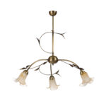 Φωτιστικό οροφής ''MELISSA'' bronze-οξυντέ 3φωτο Ε14 - Image 2