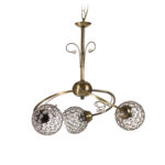 Φωτιστικό οροφής ''CAROLINA PLUS'' bronze-οξυντέ 3φωτο Φ52 Ε27 - Image 2