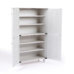 Παπουτσοθήκη-ντουλάπι REAL χρώμα λευκό 77x34x123 - Image 3