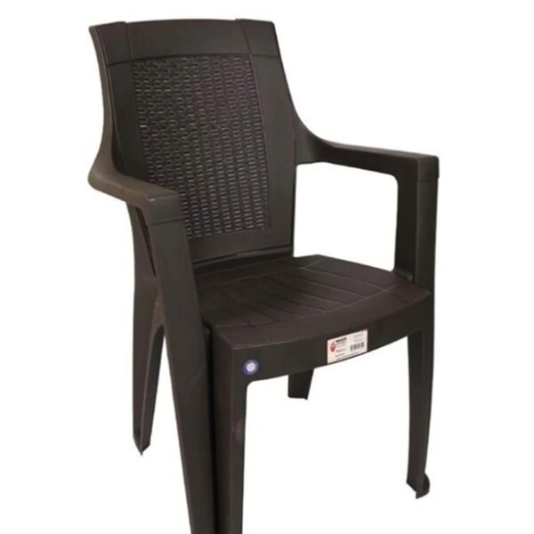 Πολυθρόνα βαρέους τύπου Fest από PP σε χρώμα καφέ 46x44x90