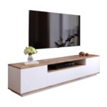 Έπιπλο τηλεόρασης "VIANA" σε χρώμα atlantic pine/λευκό 180x45x45