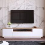 Έπιπλο τηλεόρασης "VIANA" σε χρώμα atlantic pine/λευκό 180x45x45 - Image 3