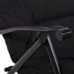 Πολυθρόνα relax "RONA" πτυσσόμενη 2 θέσεων σε χρώμα μαύρο 68x74x93 - Image 6