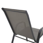 Πολυθρόνα κήπου "Roby" μέταλλο γκρι-textilene γκρι 55x75x95 - Image 6
