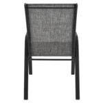 Πολυθρόνα κήπου "Roby" μέταλλο γκρι-textilene γκρι 55x75x95 - Image 5