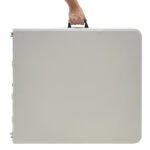 Τραπέζι catering "Pik" πτυσσόμενο-βαλίτσα λευκό 122x60x74 - Image 3