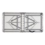 Τραπέζι catering "Pik" πτυσσόμενο-βαλίτσα λευκό 122x60x74 - Image 6