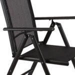 Πολυθρόνα κήπου "Elma" αλουμίνιο 5θέσεων μαύρο textilene μαύρο 55x65x108 - Image 4