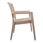 Πολυθρόνα βαρέους τύπου ZEUS απο PP σε χρώμα cappucino 58x57x89 - Image 2