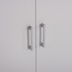 Ντουλάπα ρούχων δίφυλλη REAL χρώμα λευκό 60x42x180 - Image 5