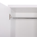 Ντουλάπα ρούχων δίφυλλη REAL χρώμα λευκό 60x42x180 - Image 8