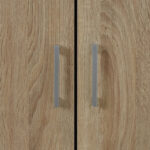 Ντουλάπα ρούχων δίφυλλη REAL χρώμα sonoma 80x42.5x180.5 - Image 9