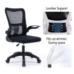 Καρέκλα γραφείου εργασίας LISE mesh μαύρο 57x53x90/100 - Image 3