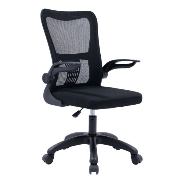 Καρέκλα γραφείου εργασίας LISE mesh μαύρο 57x53x90/100