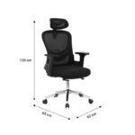 Καρέκλα γραφείου διευθυντή TUS mesh μαύρο 62x63x110/120 - Image 10