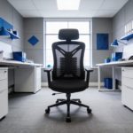 Καρέκλα γραφείου διευθυντή JAMES mesh μαύρο 65x61x117/125 - Image 7