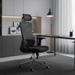 Καρέκλα γραφείου διευθυντή WING mesh μαύρο 65x61x117/125 - Image 2