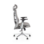 Καρέκλα γραφείου διευθυντή WING mesh ανοιχτό γκρι 65x61x117/125 - Image 3