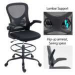 Καρέκλα γραφείου εργασίας ZIO ύφασμα mesh σε μαύρο 62x53x131 - Image 2