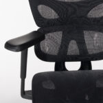Καρέκλα γραφείου διευθυντή με υποπόδιο LINUX mesh μαύρο 61x63x117/125 - Image 5
