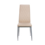 Καρέκλα Viva μέταλλο-PU cappucino-γκρι πόδι 42x48x98 - Image 2