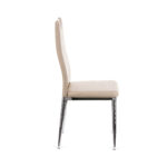 Καρέκλα Tonia PU cappucino-πόδι χρωμίου 52x43x96 - Image 3