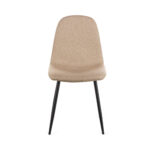 Καρέκλα Gab μπεζ ύφασμα με πόδι μαύρο μέταλλο 42x41x93 - Image 2