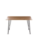 Τραπέζι Lino σε χρώμα sonoma-μαύρο μέταλλο 140x80x75 - Image 2