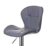 Σκαμπό μπαρ Lup pu σε γκρι χρώμα σκελετός χρωμίου 46x47x90/111 - Image 5