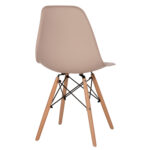 Καρέκλα Alta PP καπουτσίνο-φυσικό πόδι 46x50x82 - Image 4