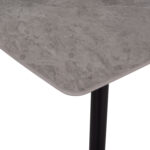 Τραπέζι Rav γκρι μαρμάρου sintered stone-μαύρο μέταλλο 140x80x75 - Image 5