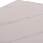 Τραπέζι Rav λευκό μαρμάρου sintered stone-μαύρο μέταλλο 160x90x75 - Image 6