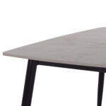 Τραπέζι Rav γκρι μαρμάρου sintered stone-μαύρο μέταλλο 160x90x75 - Image 7