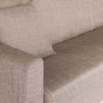 Καναπές-κρεβάτι με αποθηκευτικό χώρο τριθέσιος Milos μπεζ-καφε ύφασμα 210x78x85 - Image 5