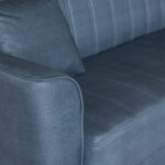 Καναπές-κρεβάτι με αποθηκευτικό χώρο τριθέσιος Anna γκρι-μπλε ύφασμα 227x85x97 - Image 5