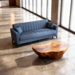 Καναπές-κρεβάτι με αποθηκευτικό χώρο τριθέσιος Anna γκρι-μπλε ύφασμα 227x85x97 - Image 6