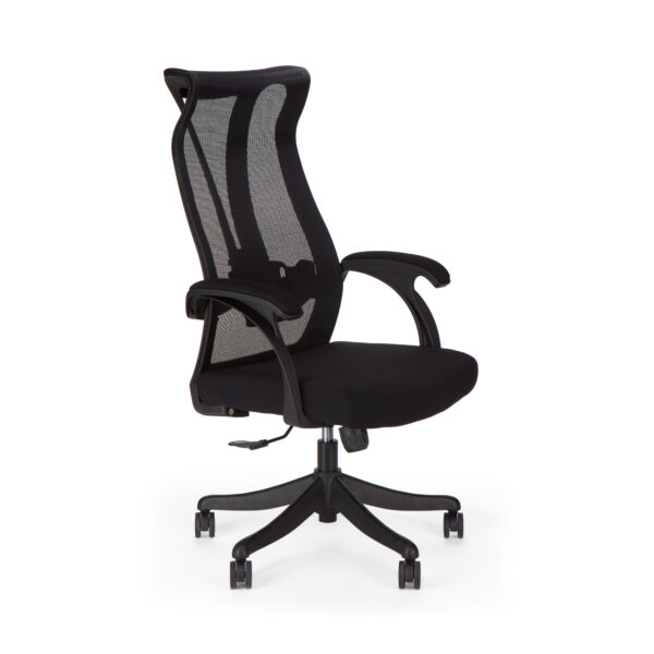 Καρέκλα γραφείου διευθυντή "MONE" ύφασμα mesh μαύρο 53x50x130