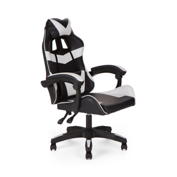 Καρέκλα γραφείου gaming William PU μαύρο-λευκό 60x59x108/118