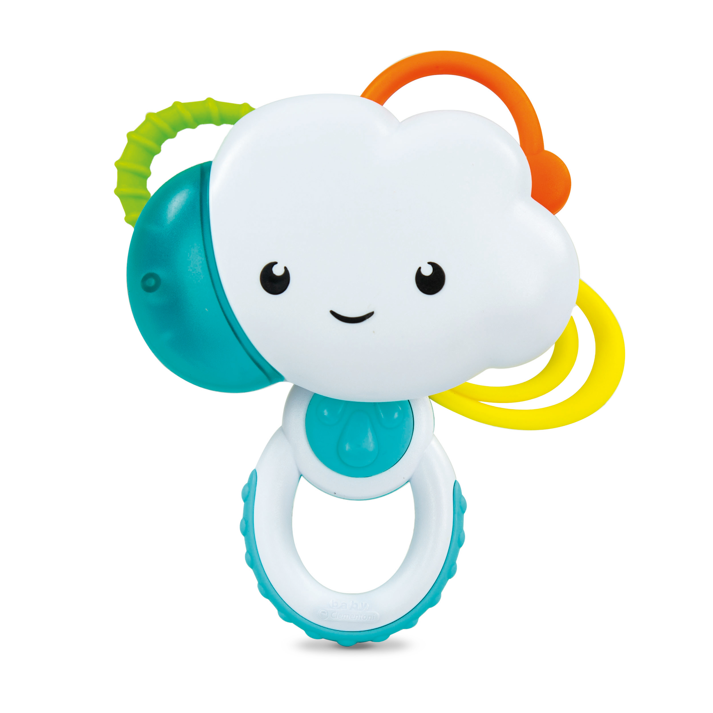 1000-17324-10-638a2b2a3d043c0dd38fa55f Baby Clementoni Βρεφικό Παιχνίδι Οδοντοφυΐας-Κουδουνίστρα Συννεφάκι Για 3+ Μηνών - Image 1